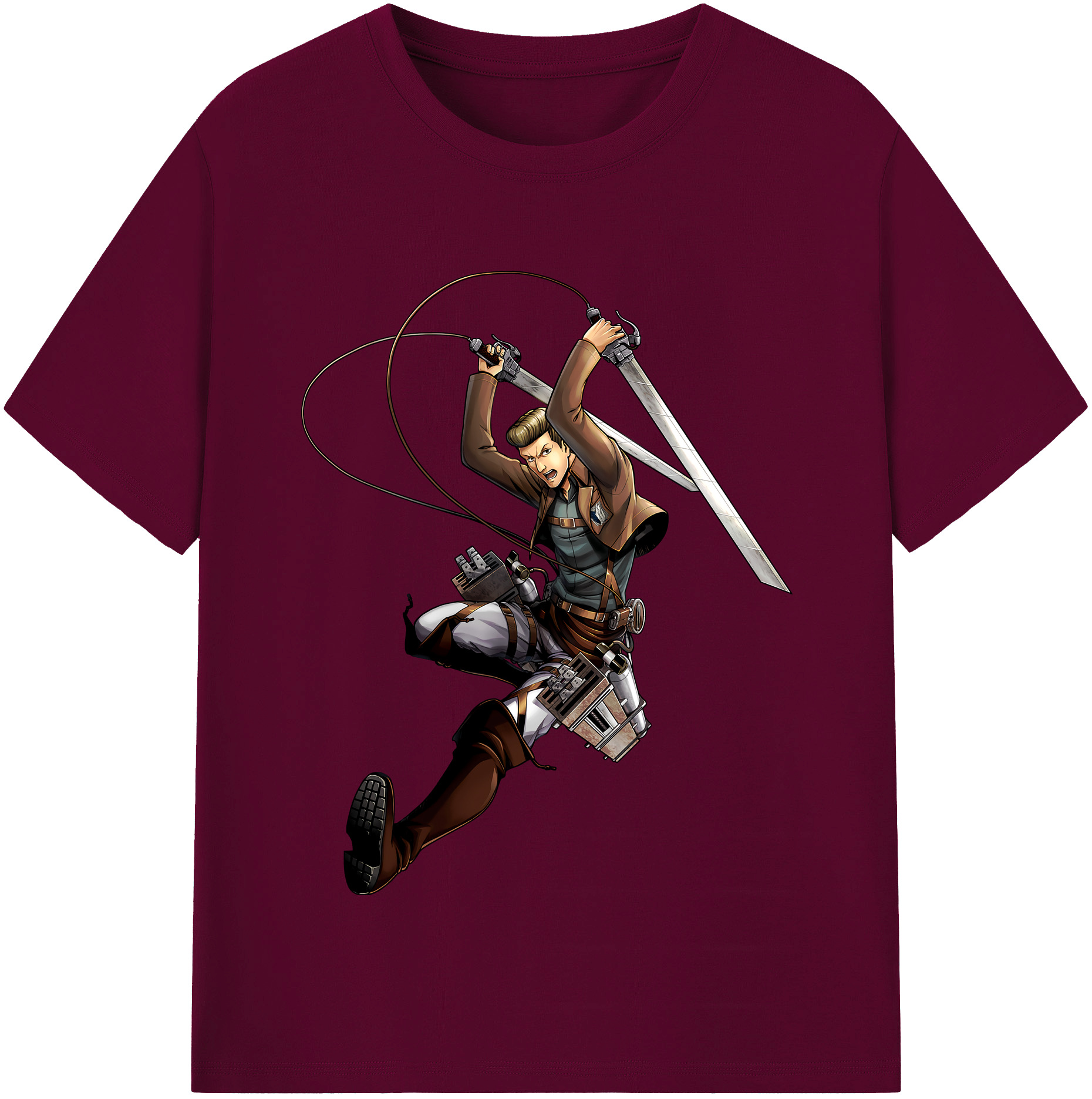 （画像用） 進撃の巨人 Attack on Titan レディースカジュアルプリントTシャツ（綿100％）